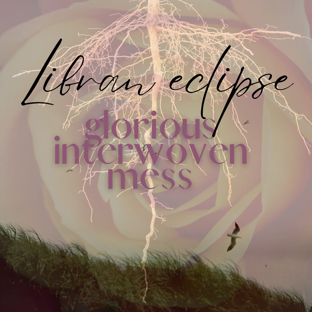 Libran eclipse, glorious interwoven mess. A-not-so-normal astrological muse.